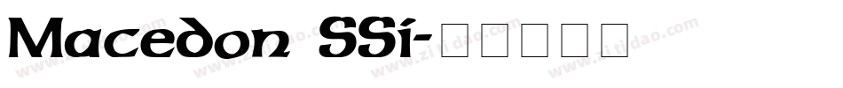 Macedon SSi字体转换